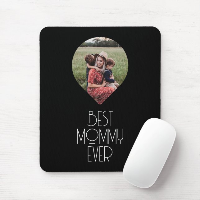 Photo Best Mamma - modernt skript Musmatta (Med mus)