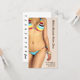 Photo Bikini Barista Drive-Thru Anpassa Lojalitetskort