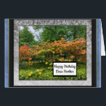 Photo Bilder för Bäste Brother Birthday Card Hälsningskort<br><div class="desc">Önska din kära bror i grattis på födelsedagen och lägg till ett av dina egna foton som han kommer att uppskatta till det unika ram gräns på det här kortet. Fotografierna visas med blått,  svart och silver ramar. Ändra ordalydelsen efter behov.</div>