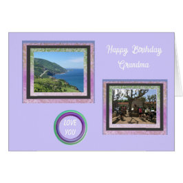 Photo Bilder för Grandma Birthday Card Hälsningskort