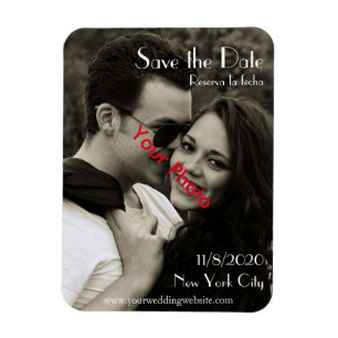 Photo Bilingual Chic Spara datum magneter