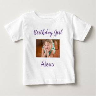 Photo Birthday Girl T Shirt