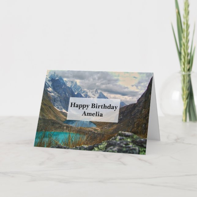 Photo Birthday Kort (Framsida)