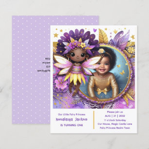Photo Birthday Little Black Fairy African Lila