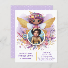 Photo Birthday Little Black Fairy African Lila