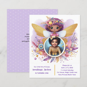 Photo Birthday Little Black Fairy African Lila