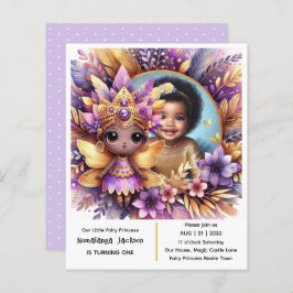 Photo Birthday Little Black Fairy African Lila