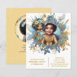 Photo Birthday Little Black Fairy African Princess