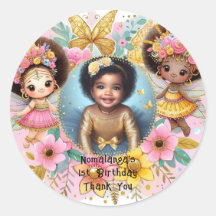 Photo Birthday Little Black Fairy African Rosa