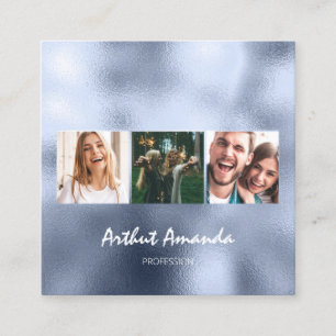 Photo Blå himmel Event Planner Hairdresser Makeup Fyrkantigt Visitkort
