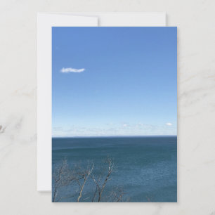 Photo Blå himmel over Sjö Superior Tack Kort