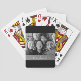 Photo Black and White Best Friends Casinokort