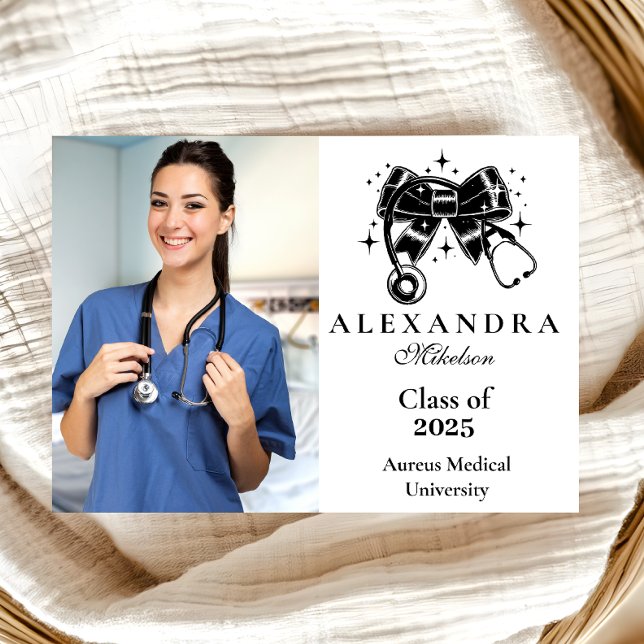 Photo Black Bow Nursing School Student Meddelande (Skapare uppladdad)
