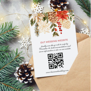 Photo Blommigt Jul Winter Wedding OSA Kort