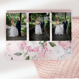 Photo Blommigt Ro Romantic Bröllop Tack Vykort