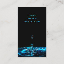 Photo Blue Black Bible Quote Vatten Anpassningsbar Visitkort