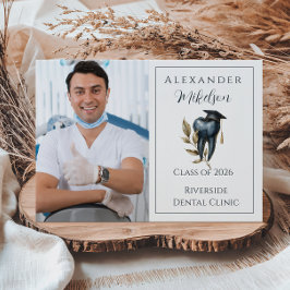 Photo Blue Laurel Tooth Graduation Party Meddelande