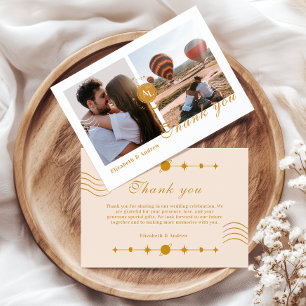 Photo Boarding Pass Cosmic Bröllop Tack Kort