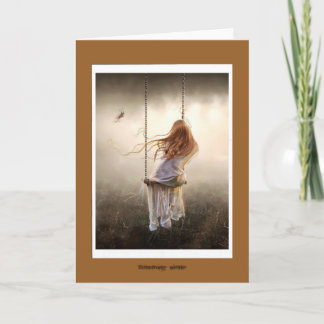 photo bohême romantique balançoire jeune fille kort