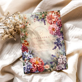 Photo Boho WildblommMeadow Studenten Inbjudningar