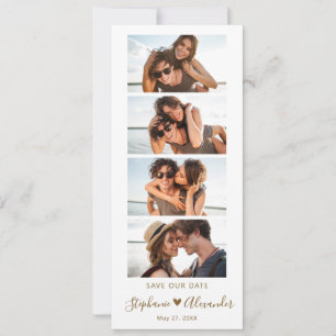 Photo Booth Bookmark-skript Bröllop spara datum Datumet