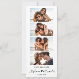 Photo Booth Bookmark-skript Bröllop spara datum Spara Datumet