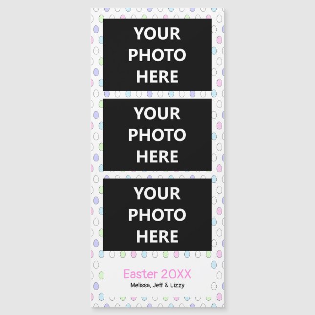 Photo Booth Magnet Cute Påsk | 3 BILDER (Framsida)
