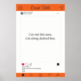 Photo Booth Prop Ram Poster Social Media Design