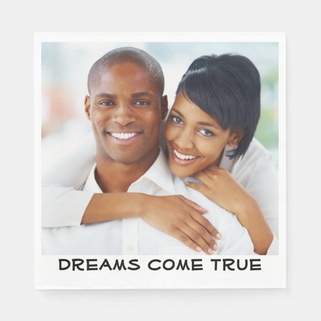 Photo Bröllop, Möhippa, Förlovning Modern Pappersservett (Framsidan)