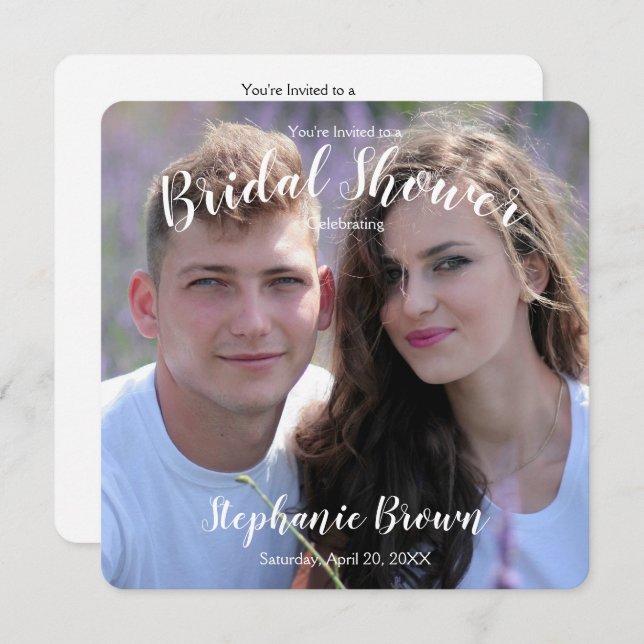 Photo Bröllop Möhippa Inbjudningar (Fram/baksida)