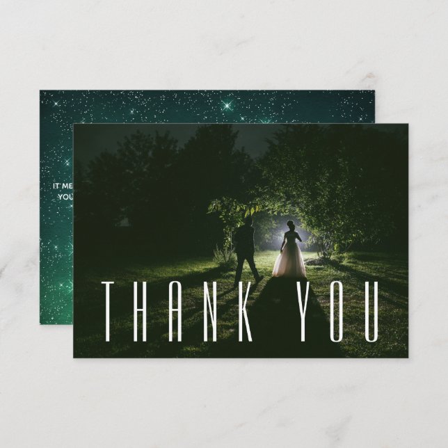 Photo Bröllop Tack (Fram/baksida)