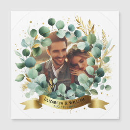 PHOTO Bröllop Tack Eucalyptus Löv Gift
