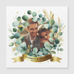 PHOTO Bröllop Tack Eucalyptus Löv Gift