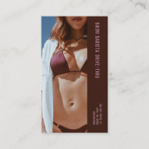 Photo Burgundy Bikini Barista Dubbla Nummer Kaffe