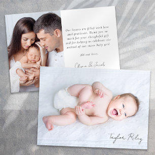 Photo Calligraphy Namn Birth Stats Nyfödd bebis Meddelande