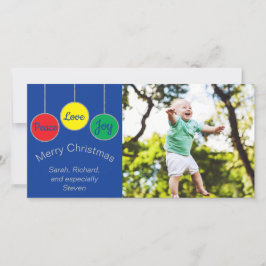 Photo Card-julprydnader 2 sid Julkort