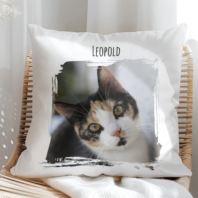 Photo Cat Pet med Namn Kudde (Skapare uppladdad)