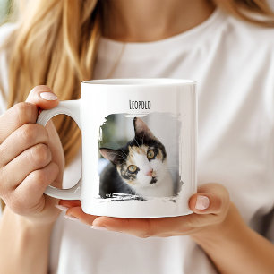 Photo Cat Pet Mugg med Namn
