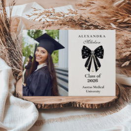 Photo Chic Coquette Graduation Celebration Meddelande