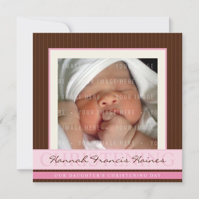 PHOTO CHRISTENING INBJUDAN :: elegance 4SQ (Framsida)