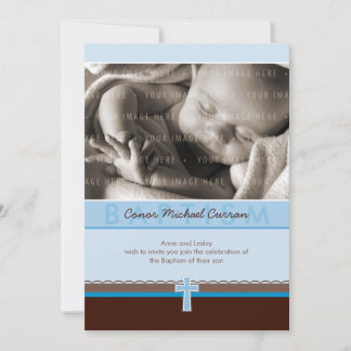 PHOTO CHRISTENING INBJUDAN: ren 5 P Inbjudningar