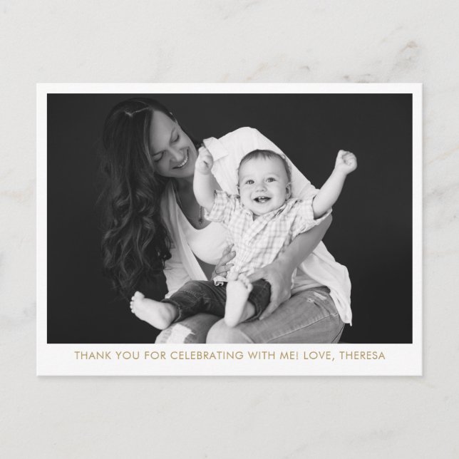 Photo Christian Mor Blessing Party Tack Vykort (Framsida)