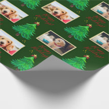 PHOTO christmas hund pet anpassningsbar Wrapping P