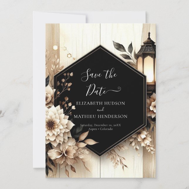 Photo Classic bröllop Spara Datumet (Framsida)