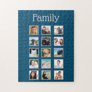 Photo Collage 15 bilder Family Pussel