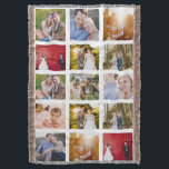 Photo Collage 15 foton White Filt<br><div class="desc">15 fotolayoutfotokollage ger filt. Underbar gåva till barn på college! Finns nu med svart eller röd foto ramar. Foto från Leeds Bröllop Photographer,  John Hope. Besök honom på http://www.johnhopephotography.com</div>