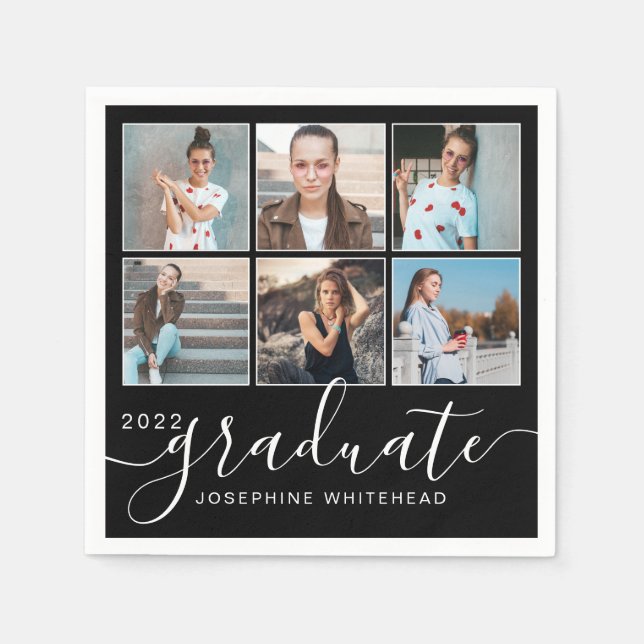 Photo Collage 2022 Student Party Black Pappersservett (Framsidan)