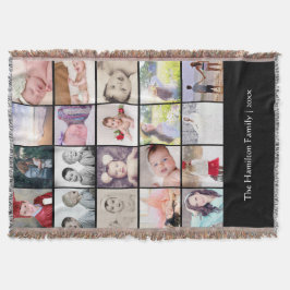 Photo Collage 20 Photo Personlig One of a Kind Filt