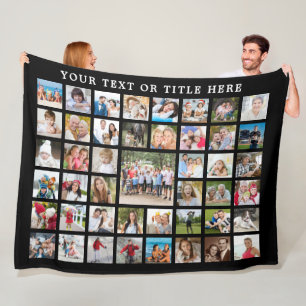 Photo Collage 45 Photo Template Anpassningsbar Tex Fleecefilt