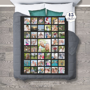Photo Collage 45 Photo Template Anpassningsbar Tex Fleecefilt